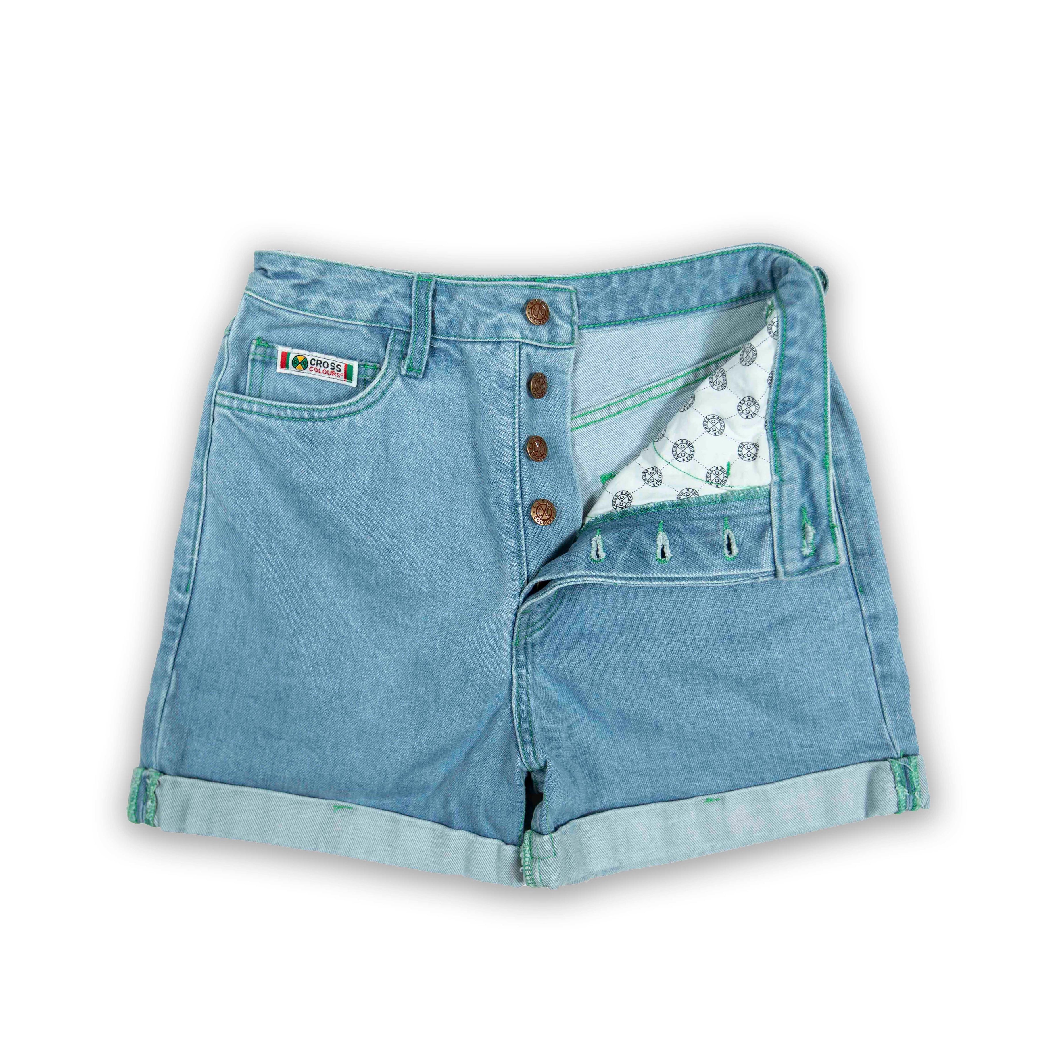 CROSS COLOURS CROSS COLOURS CUFF DENIM SHORT