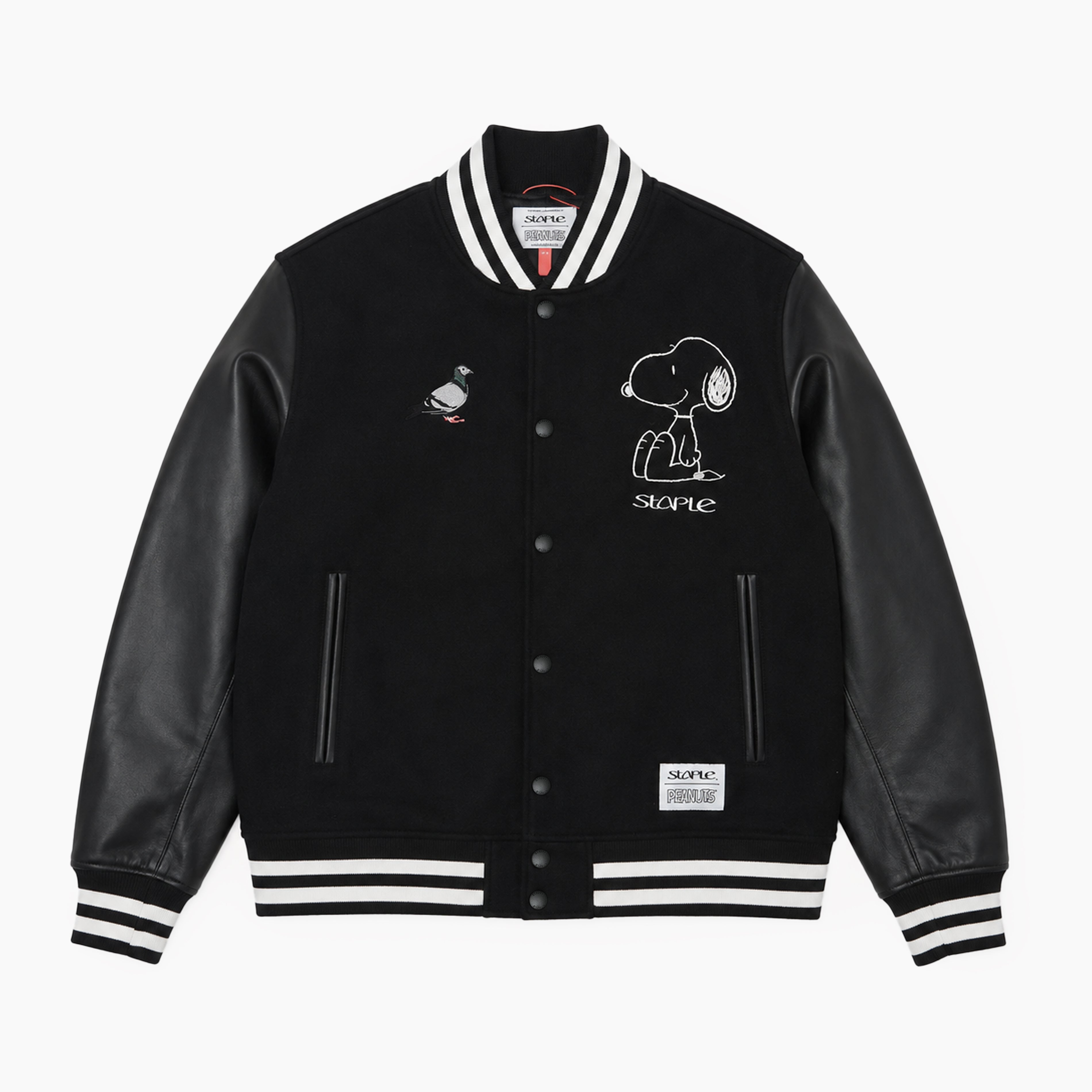 Staple Pigeon STAPLE×PEANUTS VARSITY JACKET