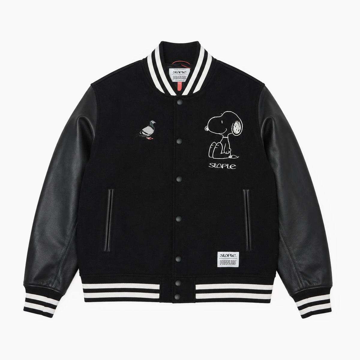 Staple Pigeon STAPLE×PEANUTS VARSITY JACKET