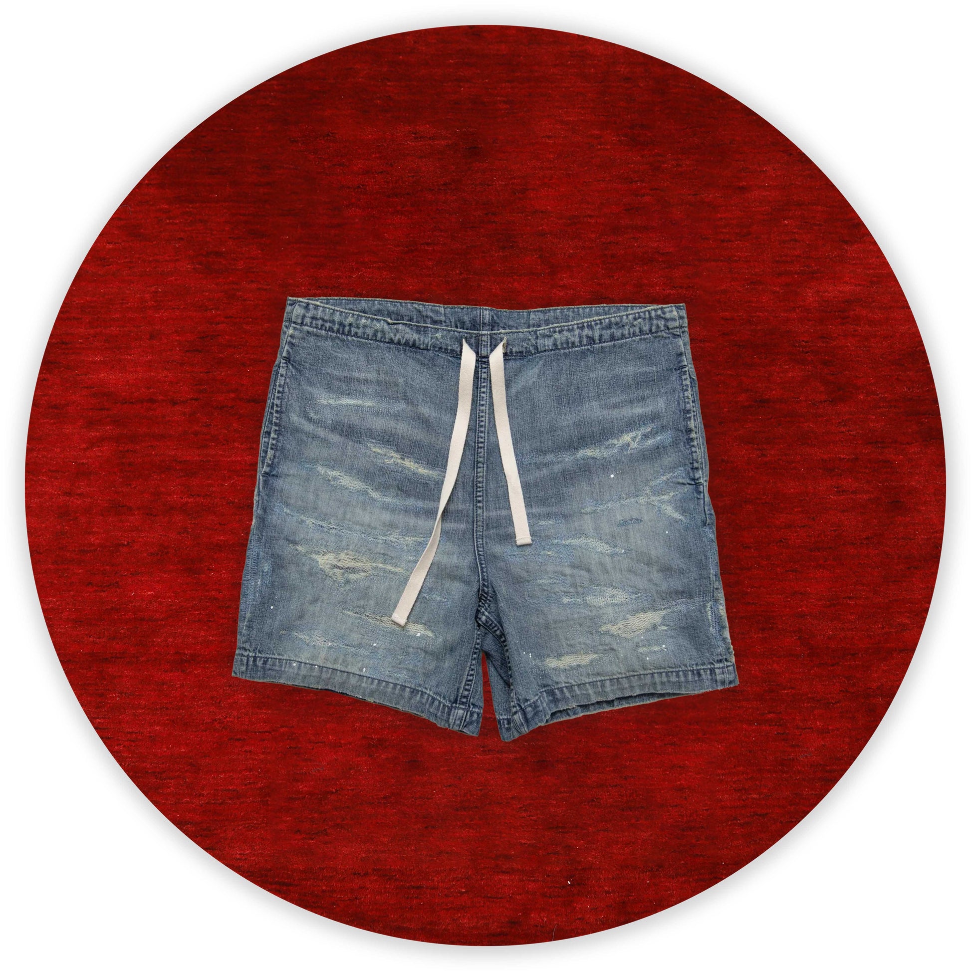 SURKU denim shorts / damage