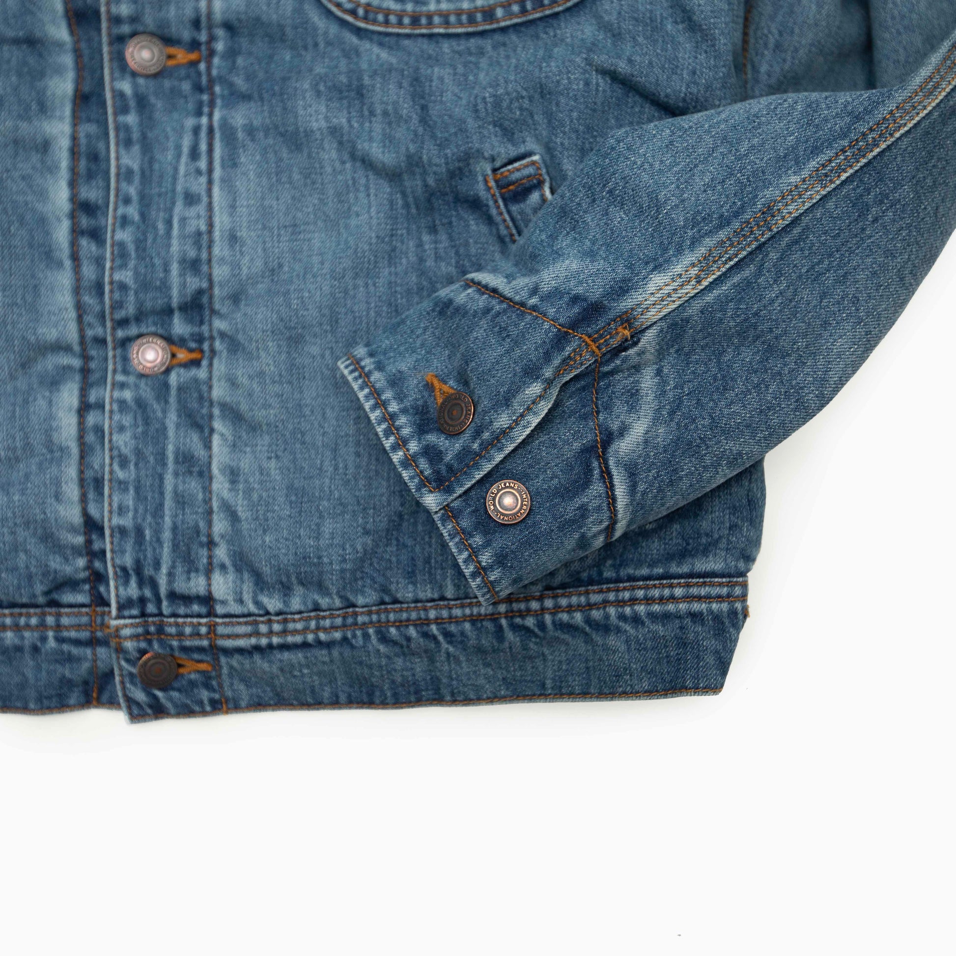 SURKU MIYAKE DENIM BOA JACKET