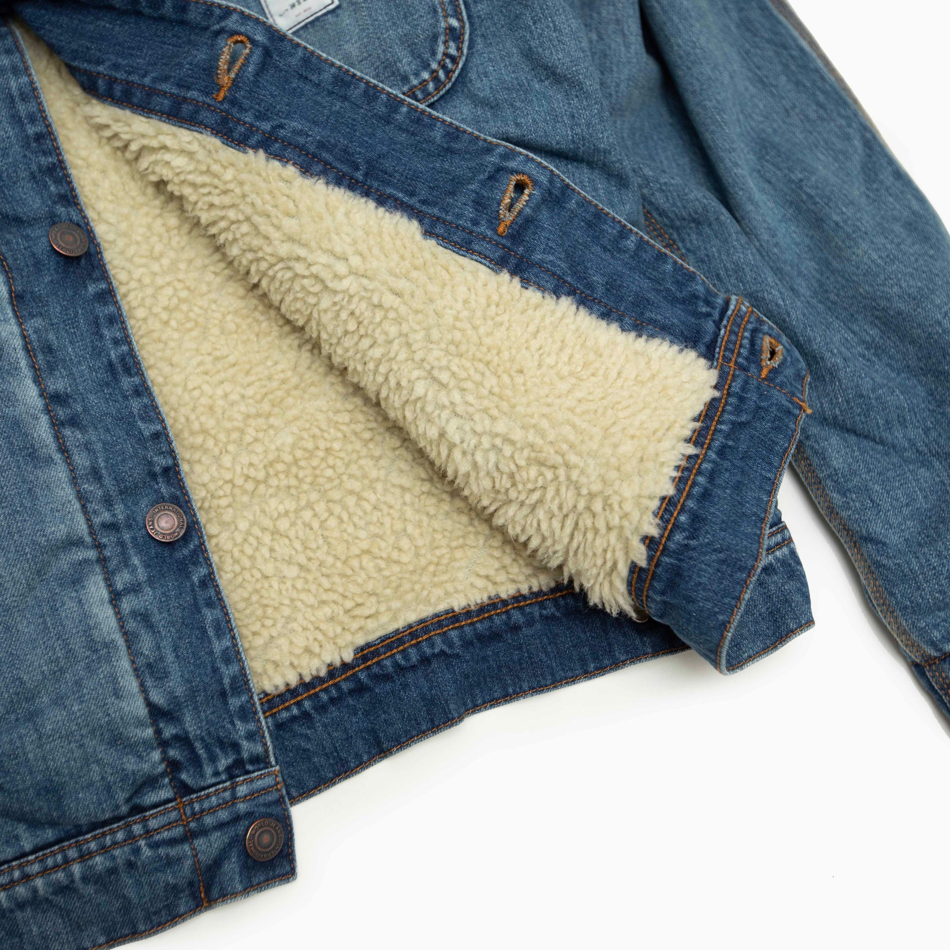 SURKU MIYAKE DENIM BOA JACKET