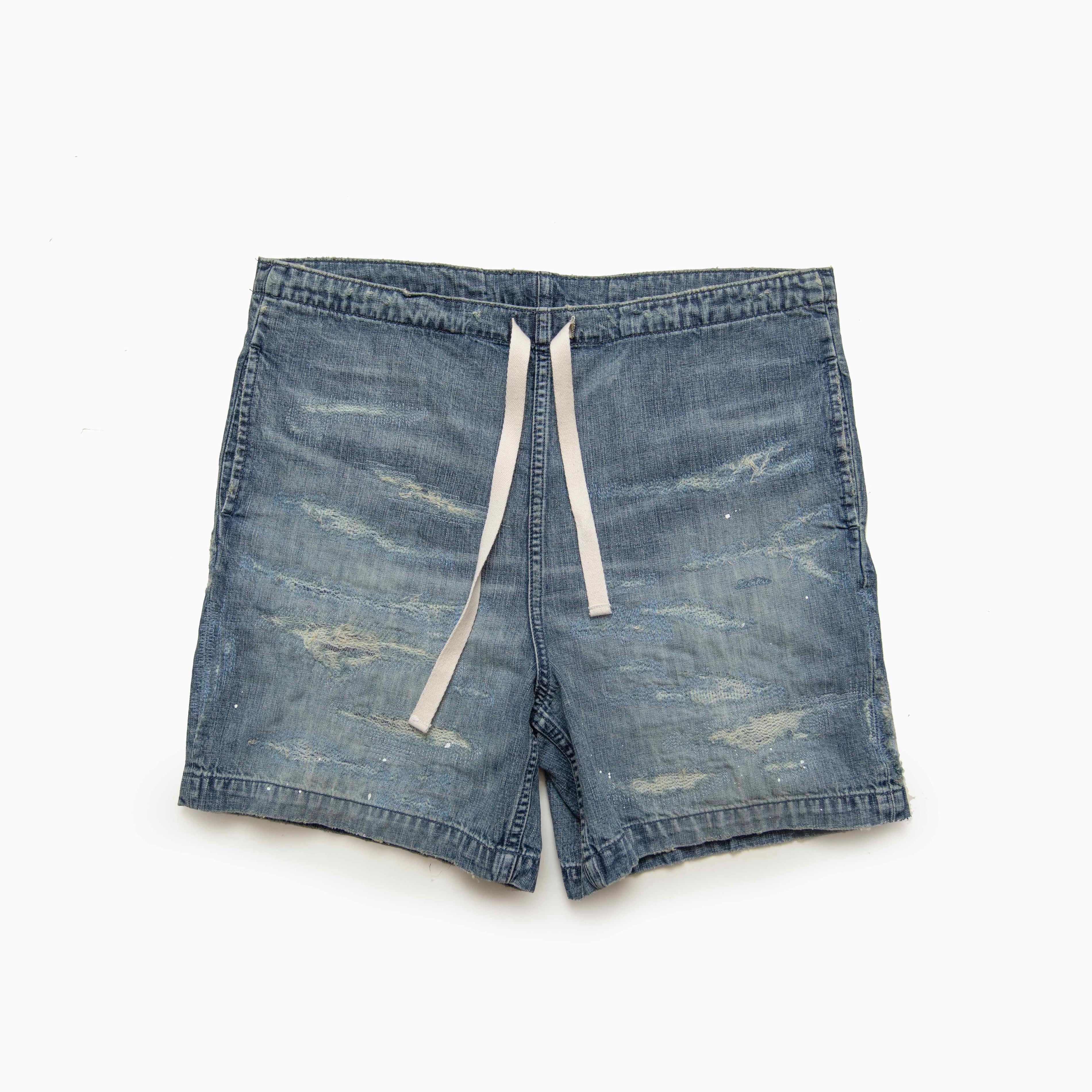 SURKU denim shorts / damage