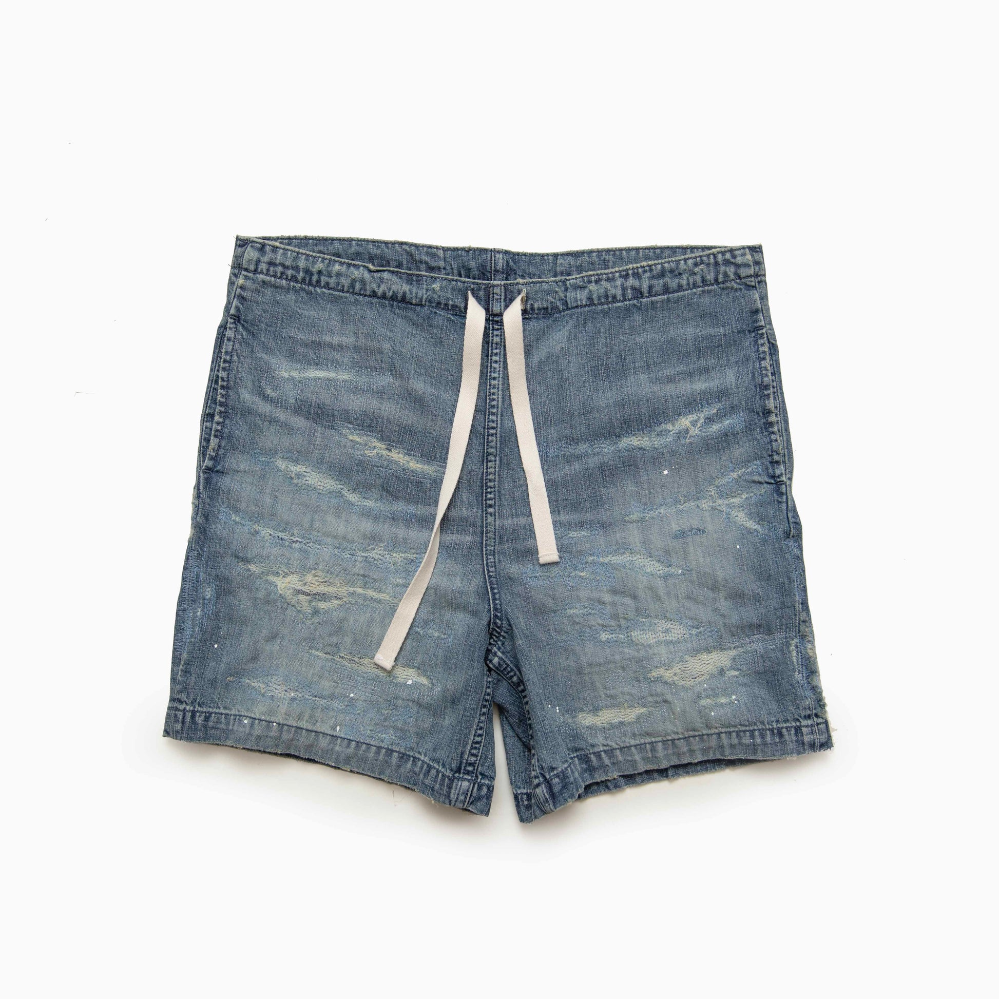 SURKU denim shorts / damage