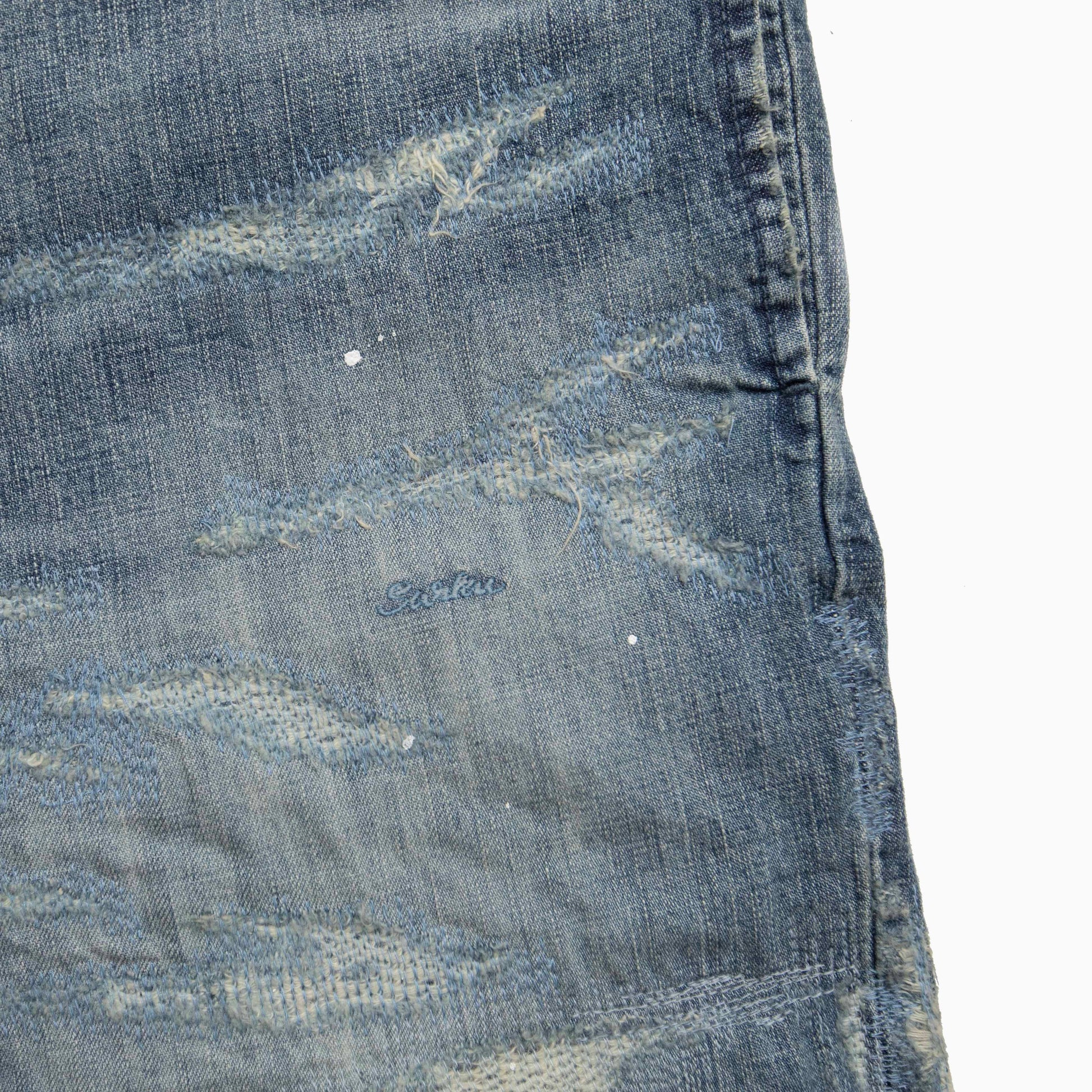 SURKU denim shorts / damage
