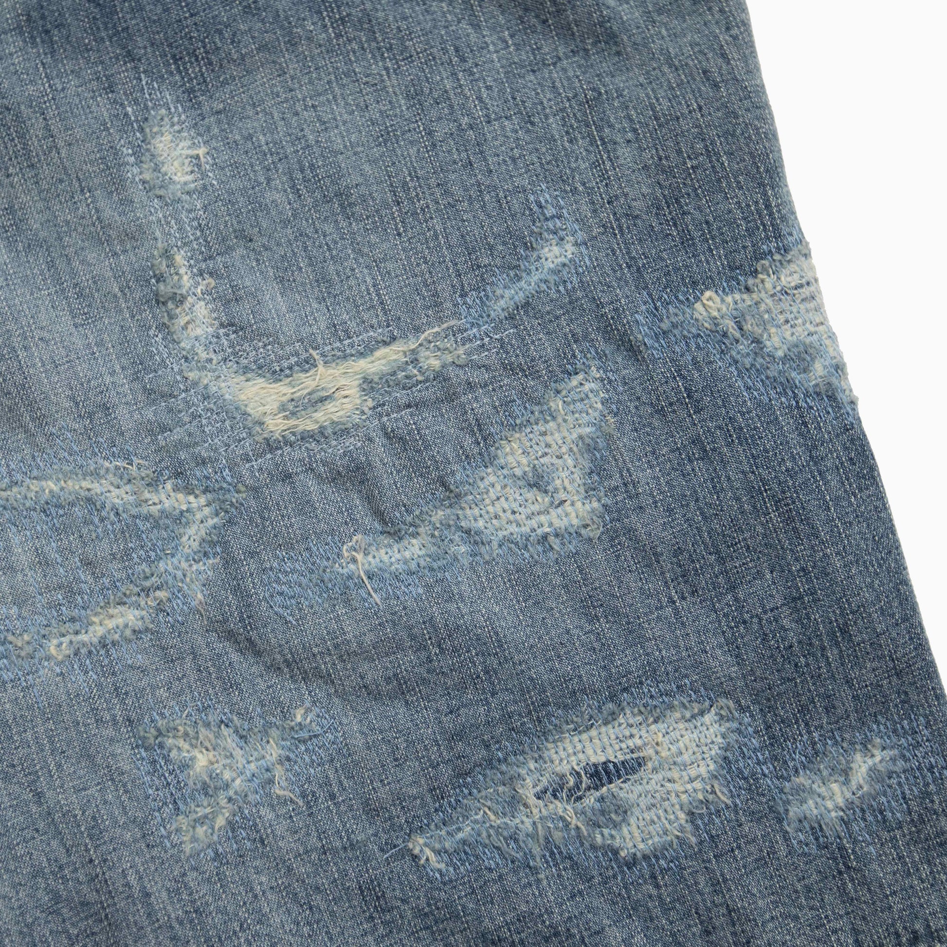 SURKU denim shorts / damage