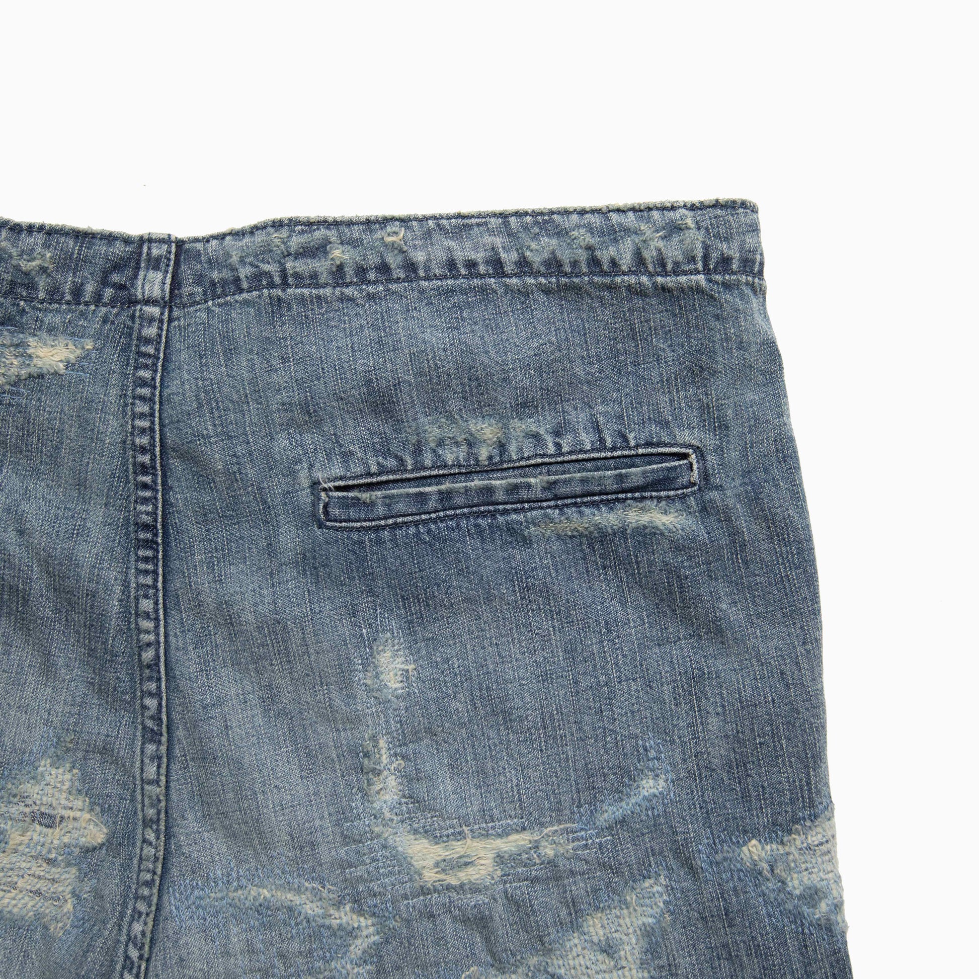 SURKU denim shorts / damage