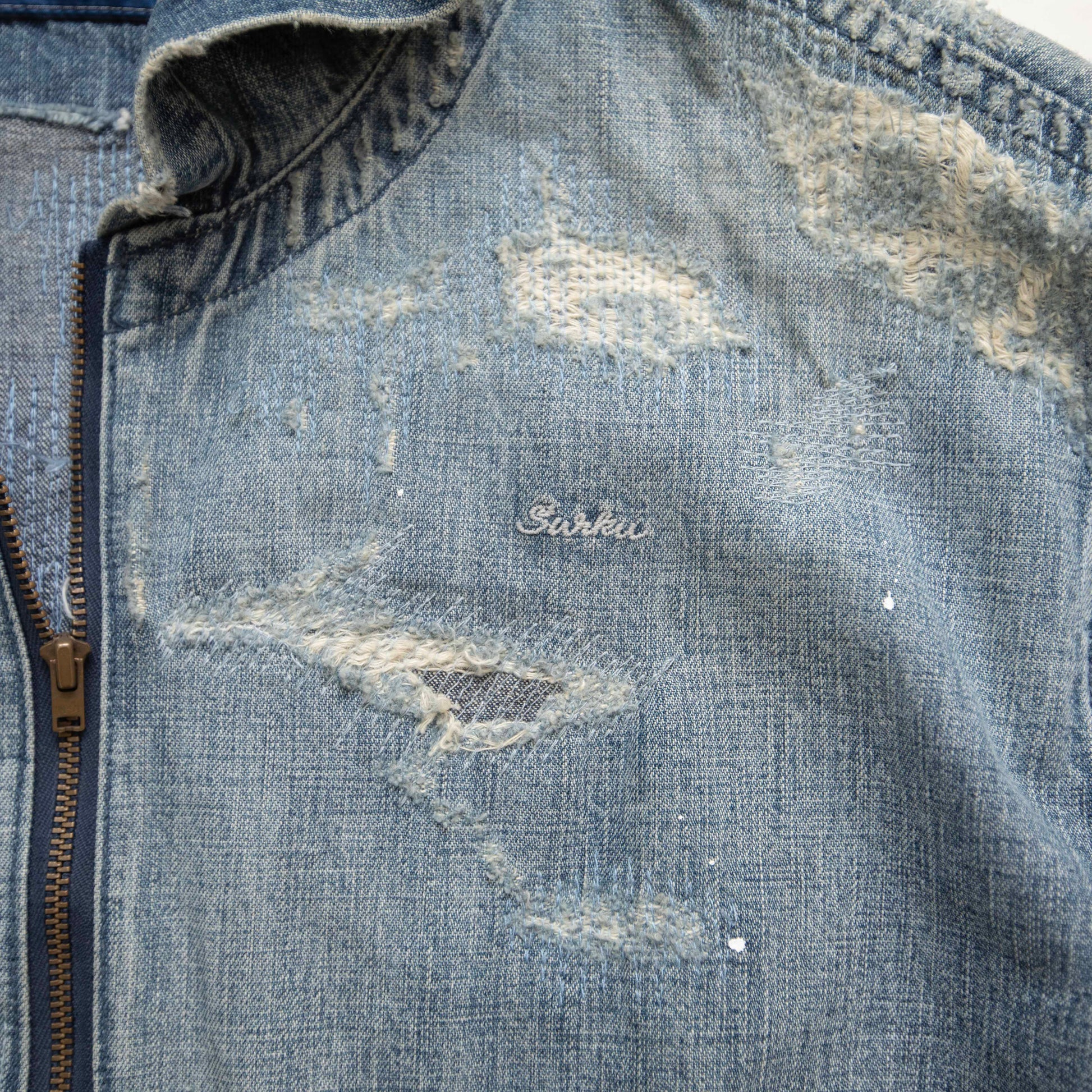 SURKU denim shirt / damage