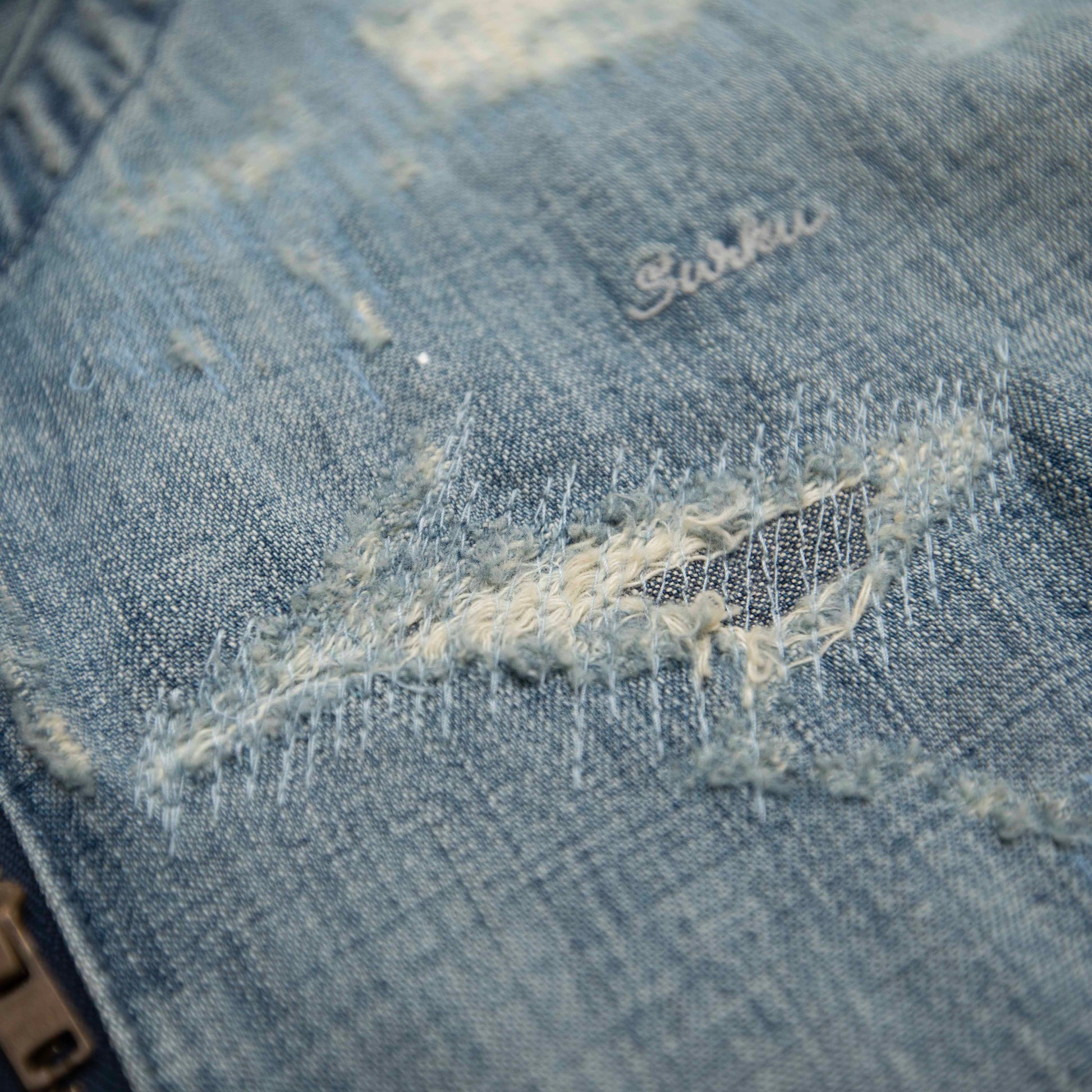 SURKU denim shirt / damage