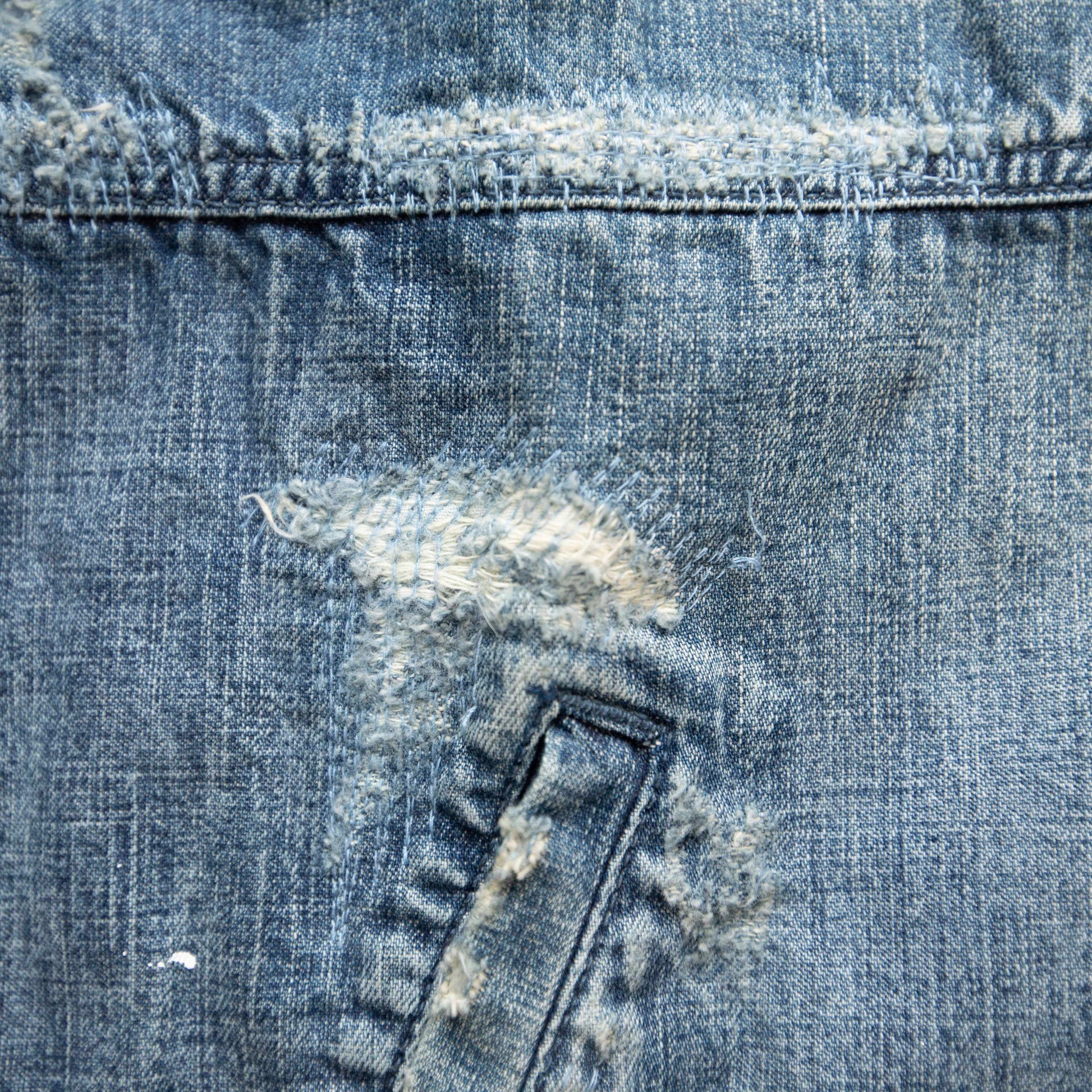 SURKU denim shirt / damage