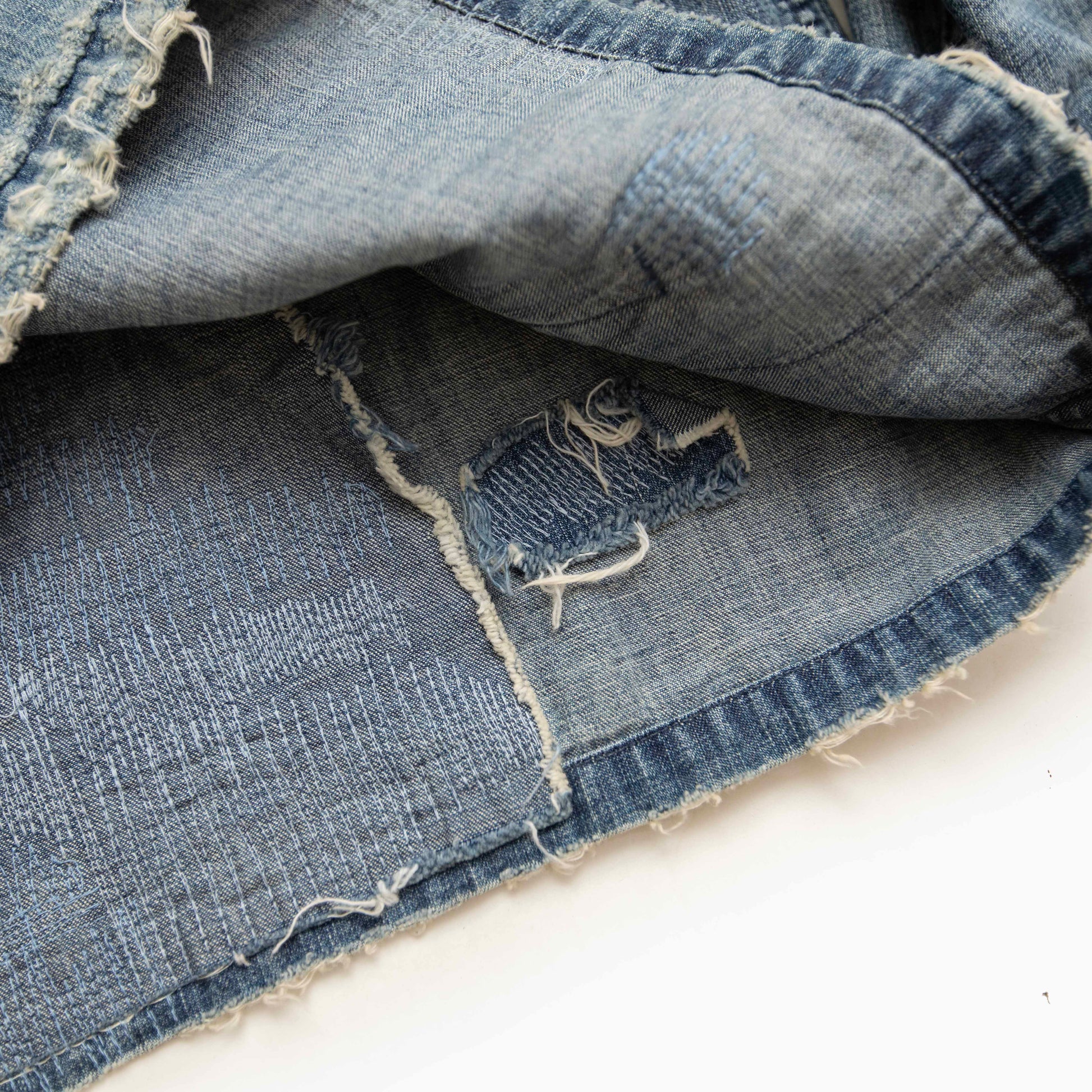 SURKU denim shirt / damage