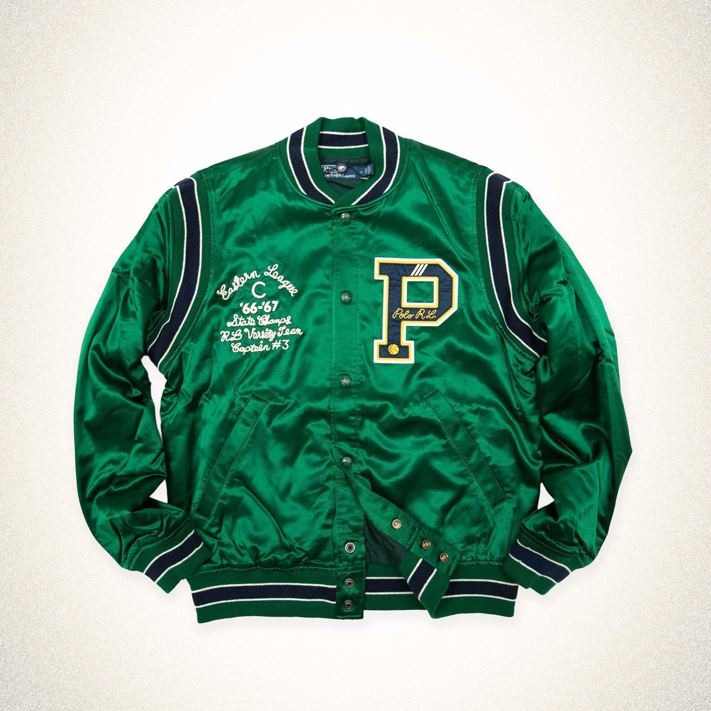 Polo Ralph Lauren satin Letterman Jacket