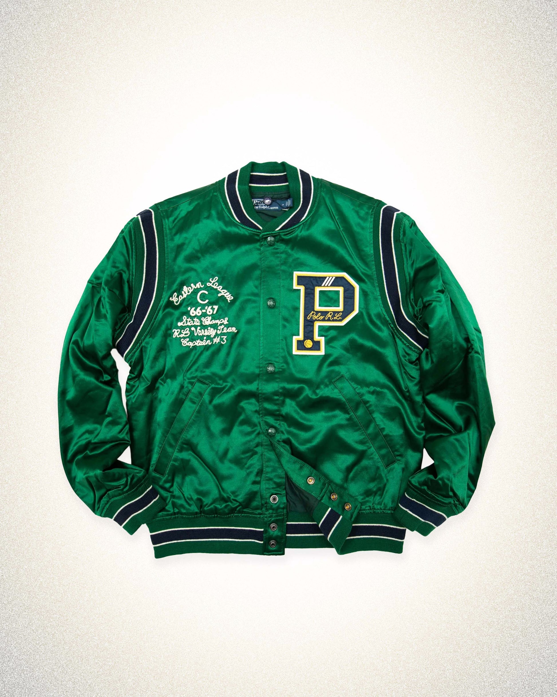 Polo Ralph Lauren satin Letterman Jacket