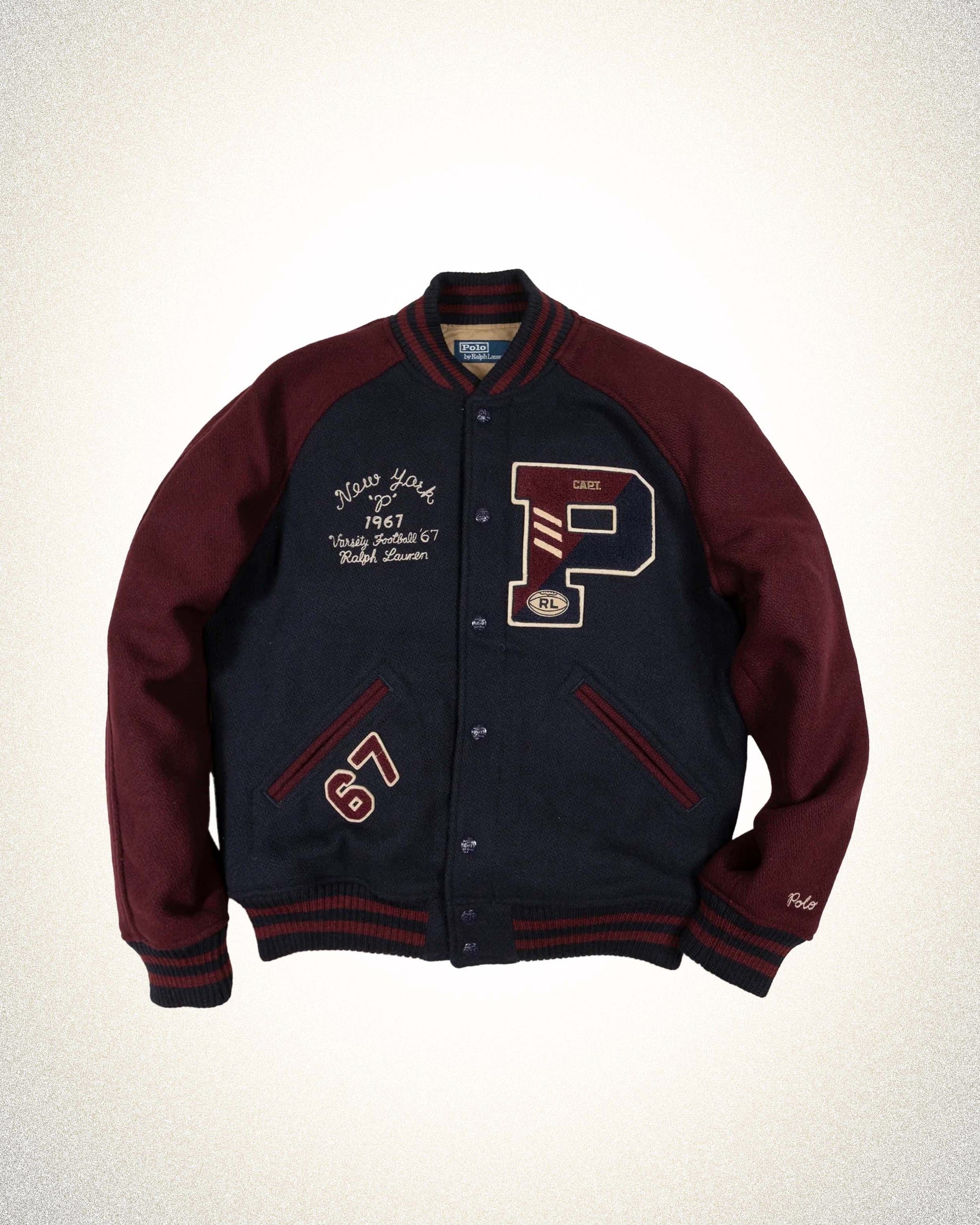 POLO RALPH LAUREN TOWN & COUNTRY VARSITY JACKET