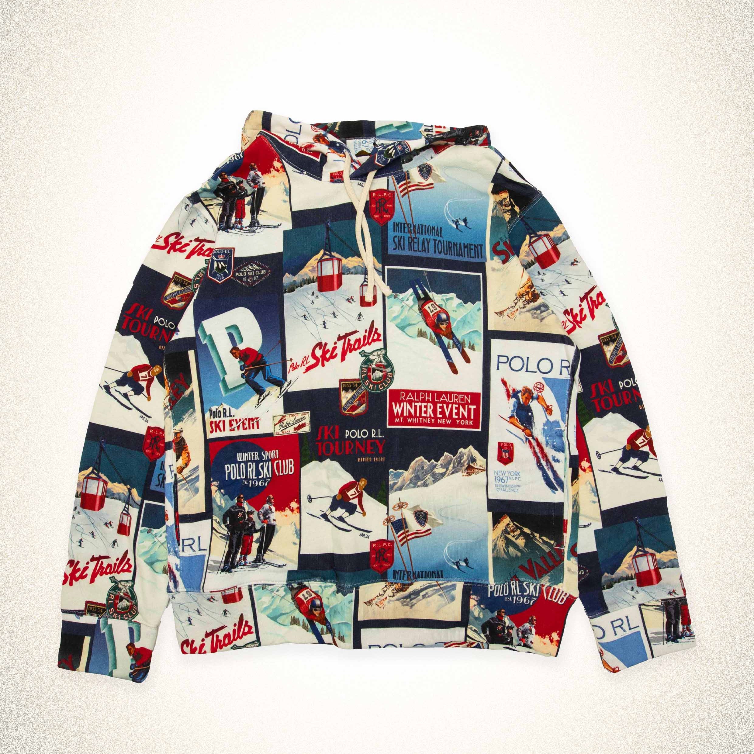 POLO RALPH LAUREN patchwork print Hoodie