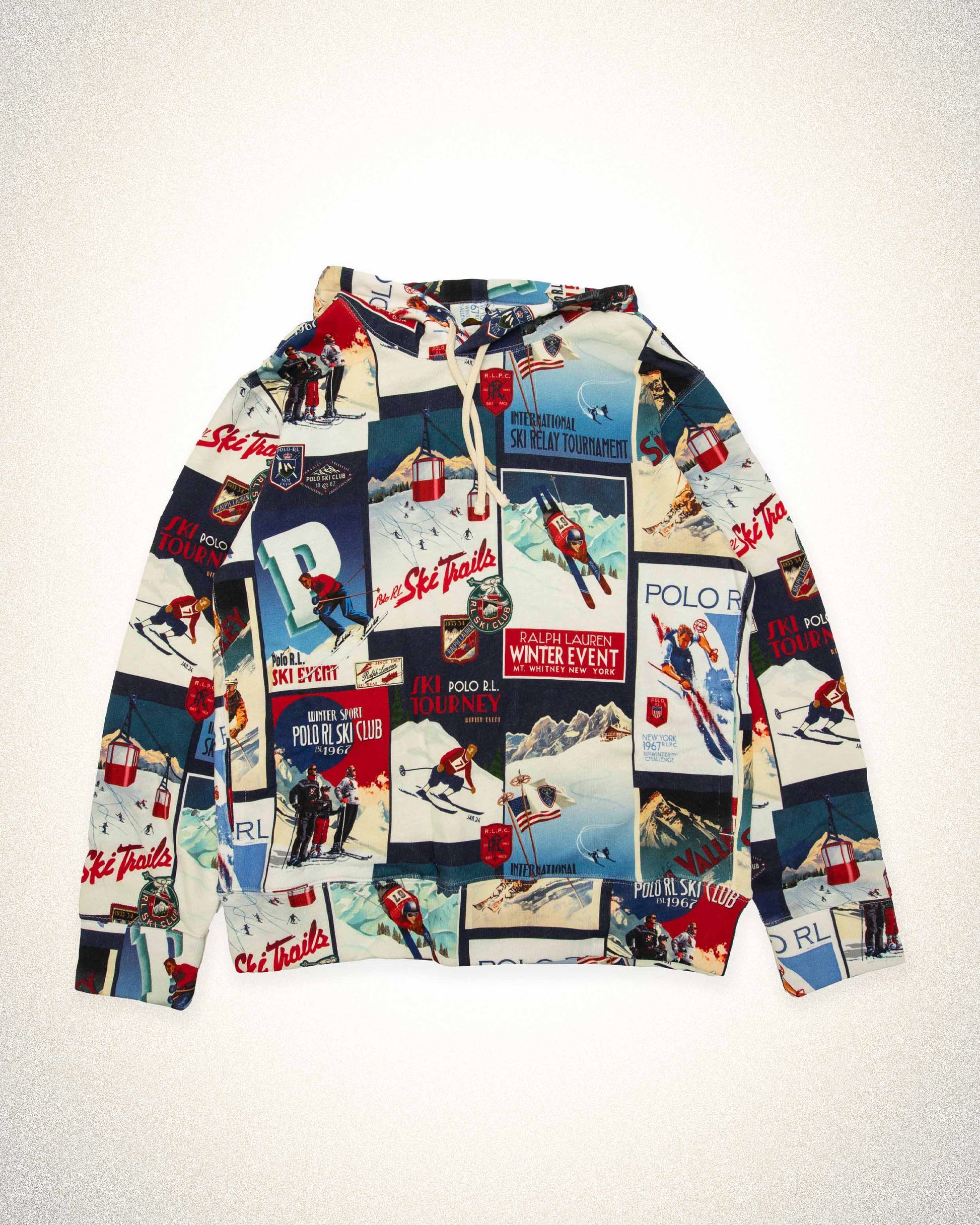 POLO RALPH LAUREN patchwork print Hoodie