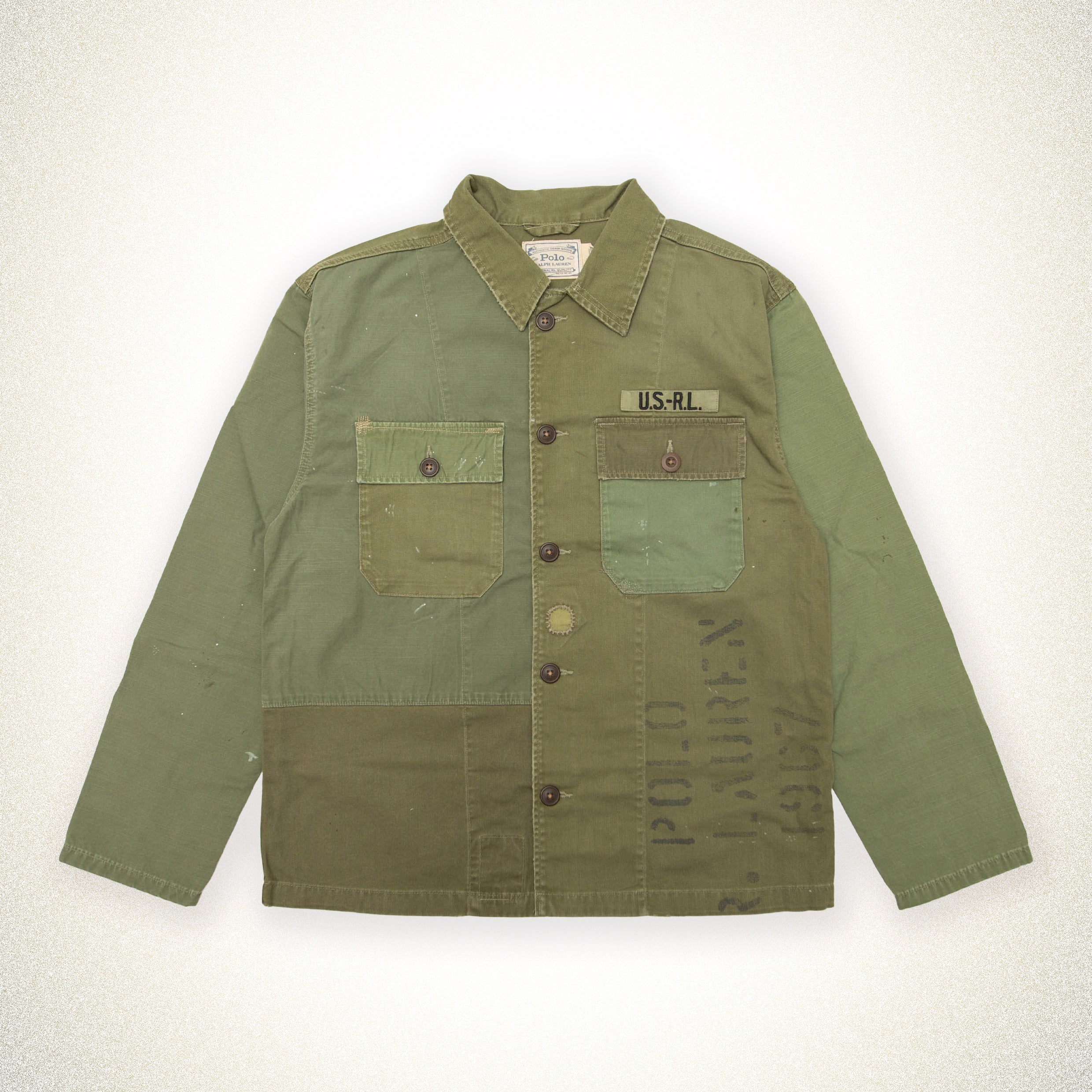 Polo Ralph Lauren patchwork shirts jacket