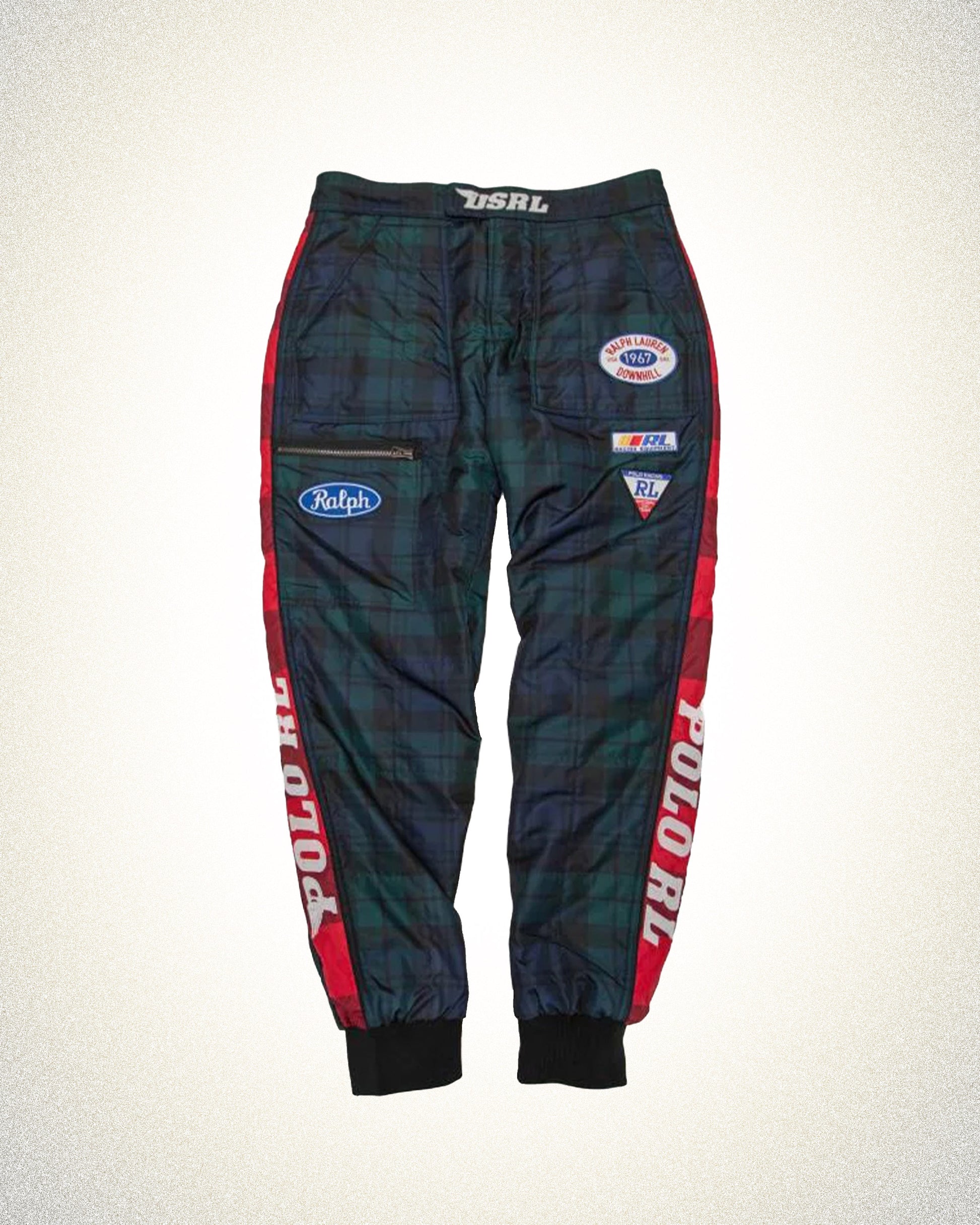 POLO RALPH LAUREN Water-Resistant Plaid Racing Pants