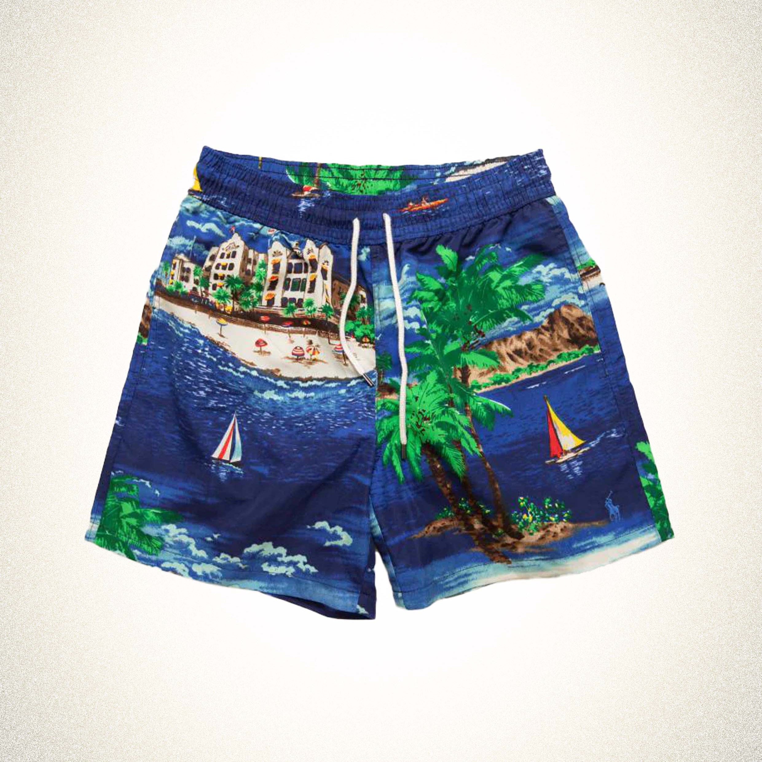 POLO RALPH LAUREN SWIM SHORTS TRAVELER SHORT HAVANA OCEANSIDE